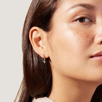 Star Hoop Earings